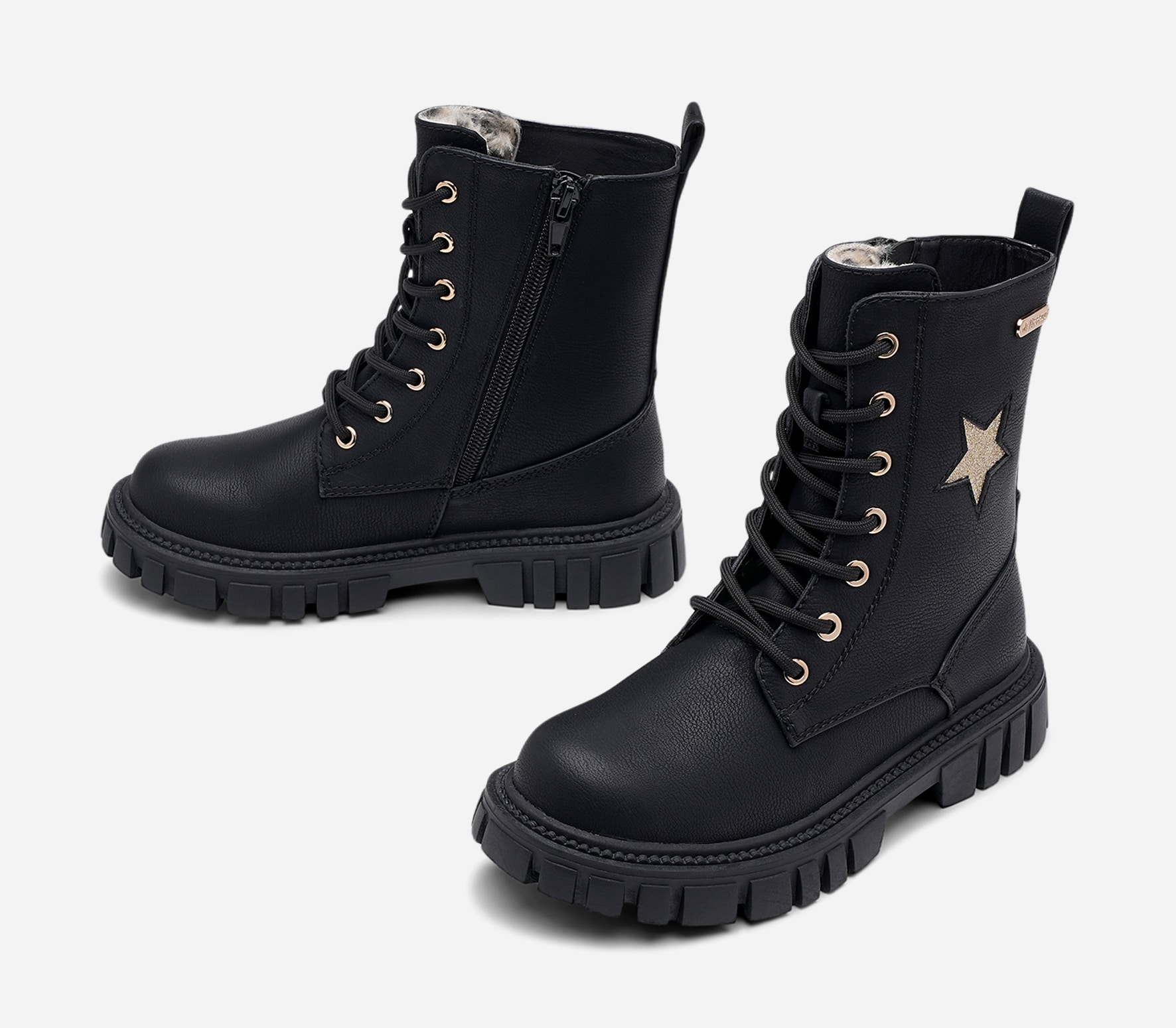 ZOEY, Varmfodrade kängor waterproof Svarta