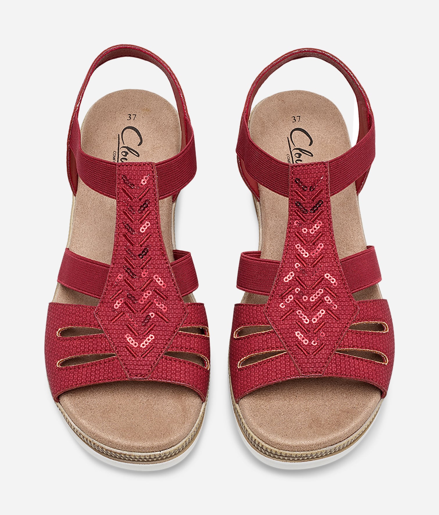 CLOU COMFORT, Sandaler Röda