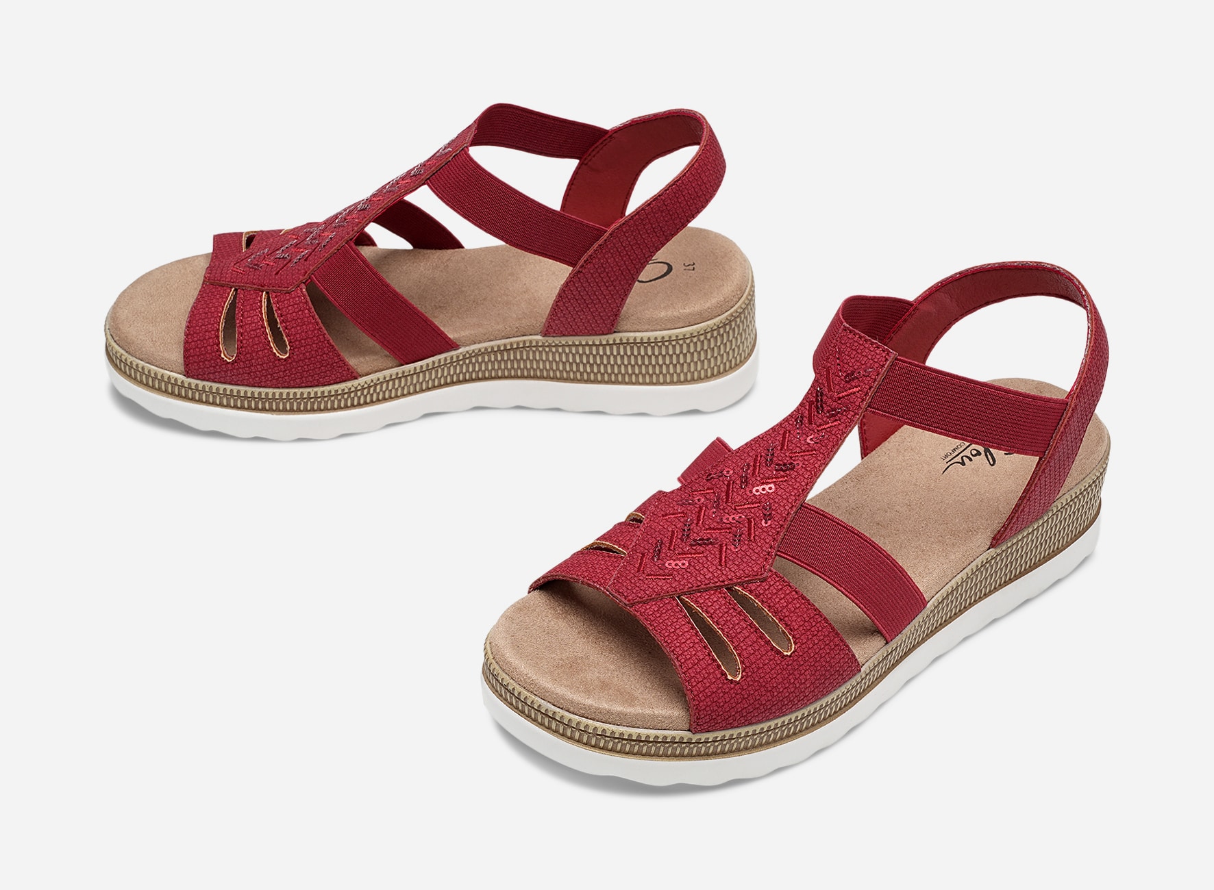 CLOU COMFORT, Sandaler Röda