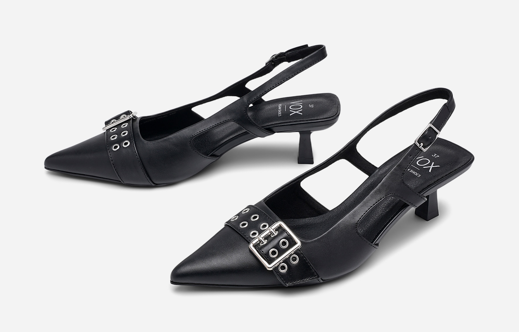 VOX, Pumps med slingback Svarta