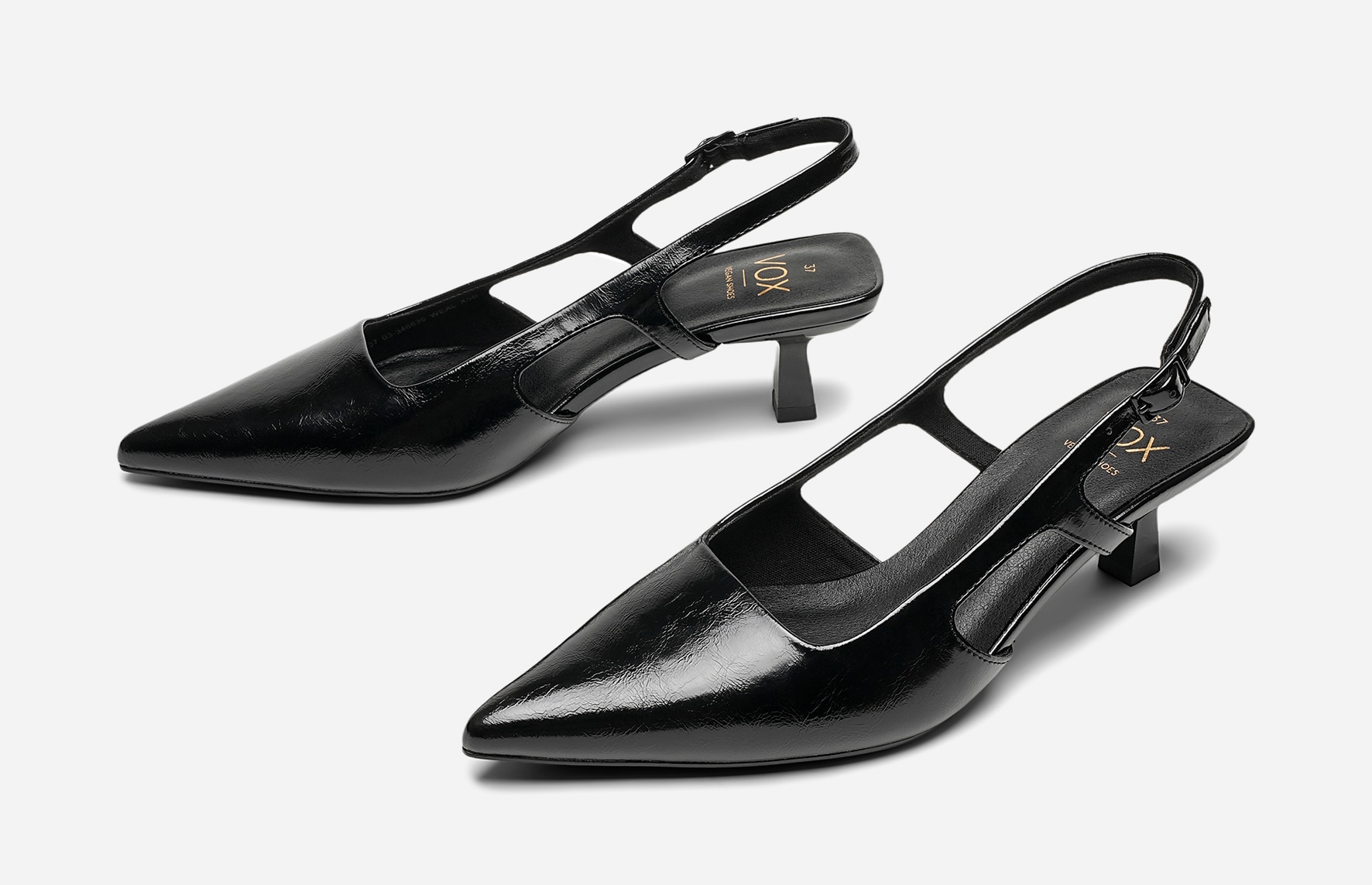 VOX, Pumps med slingback Svarta