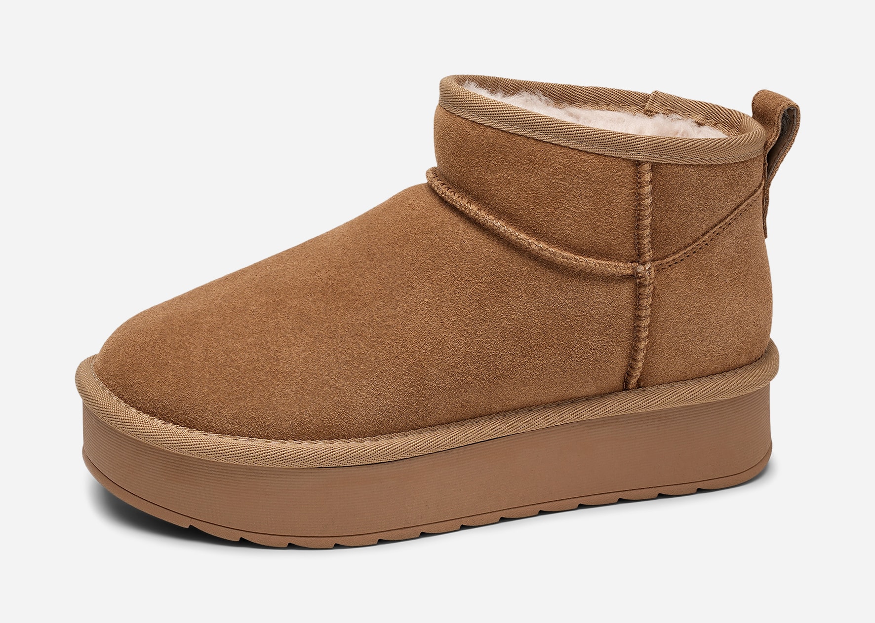 CLOU, Varmfodrade boots Beigea