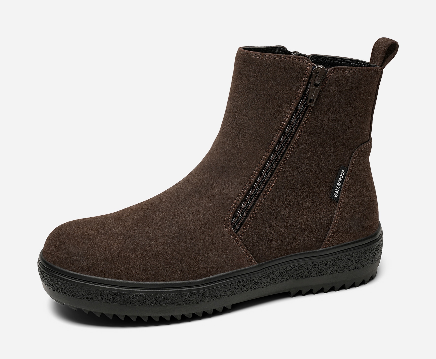 CLOU, Varmfodrade boots med inbyggd brodd Bruna