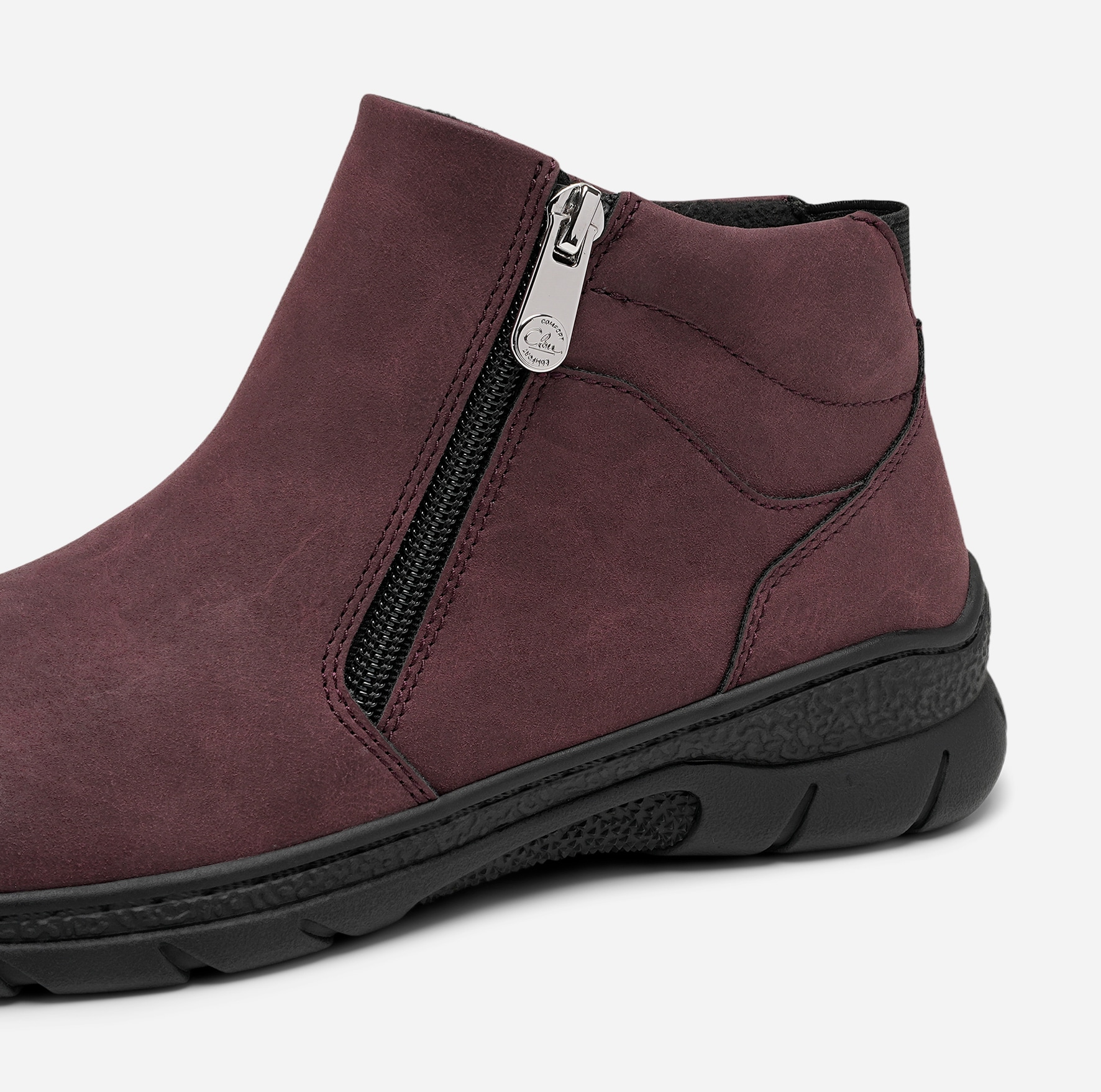 CLOU COMFORT, Boots med dragkedja Lila