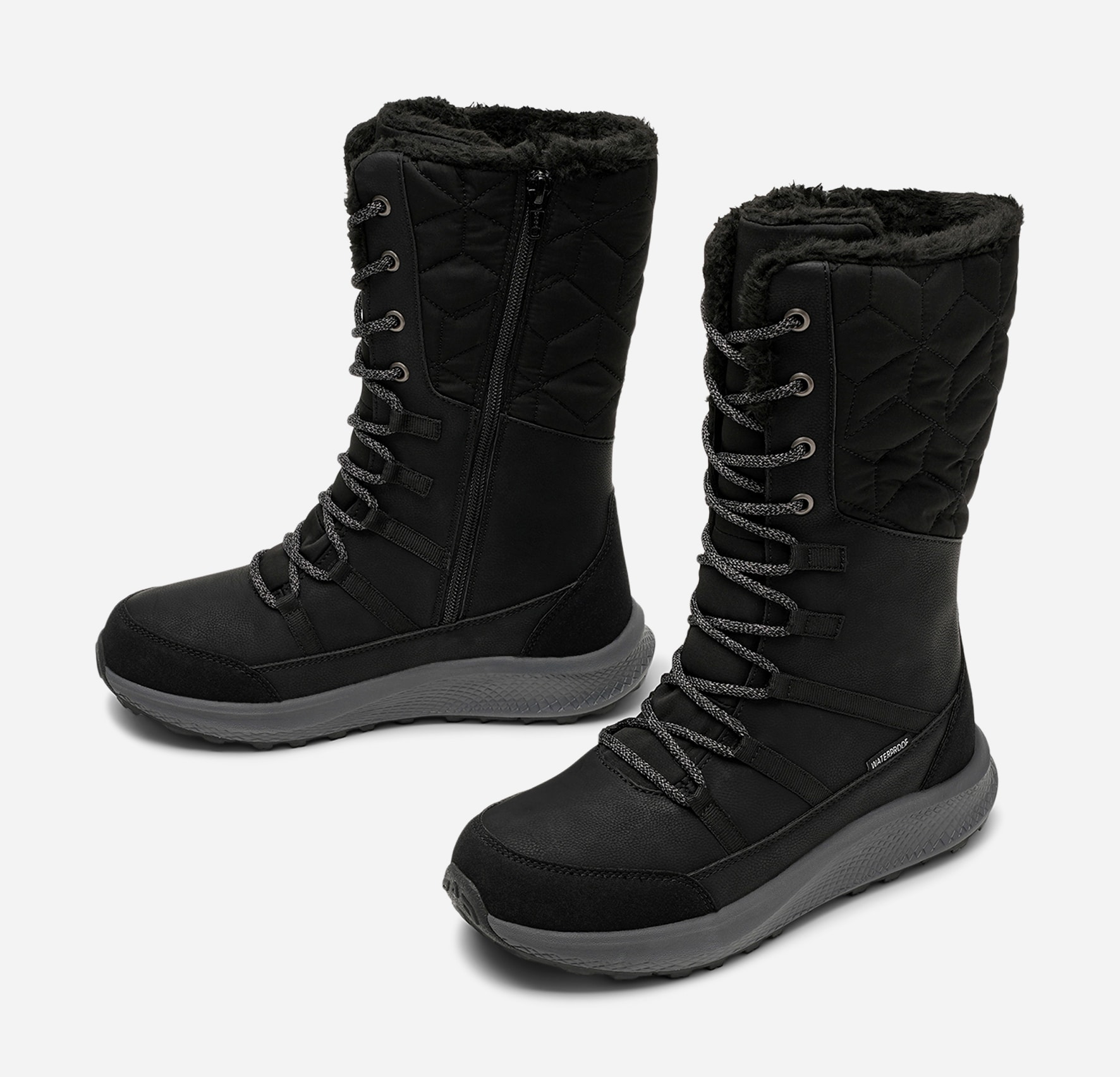 LEJON, Varmfodrade stövlar, waterproof Svarta