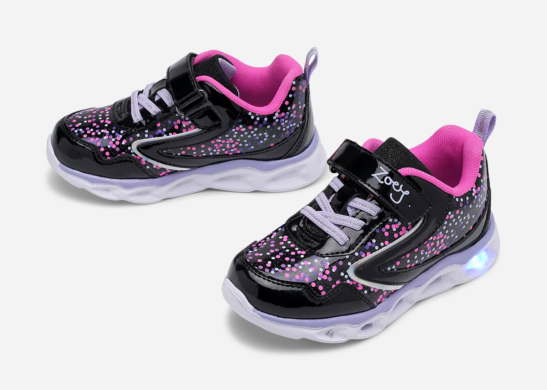 ZOEY, Blinkande sneakers Svarta