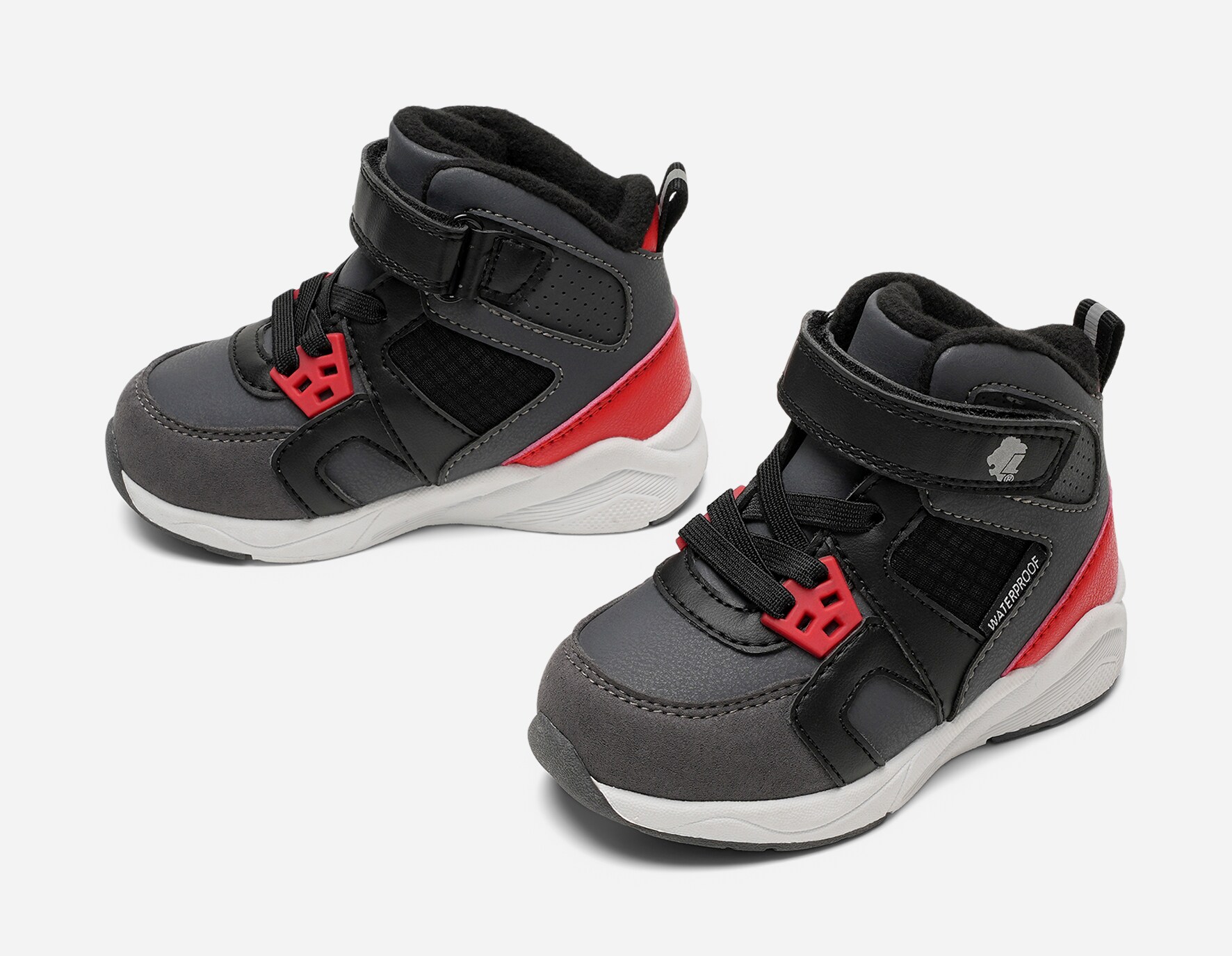 LEJON, Fleecefodrade höga sneakers waterproof Flerfärgade