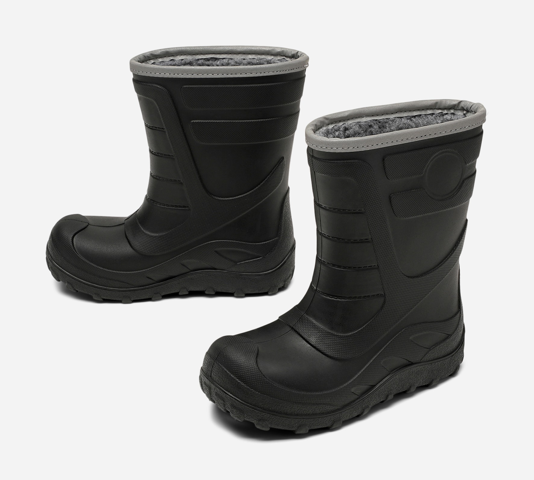 LEJON, Varmfodrade gummistövlar Svarta