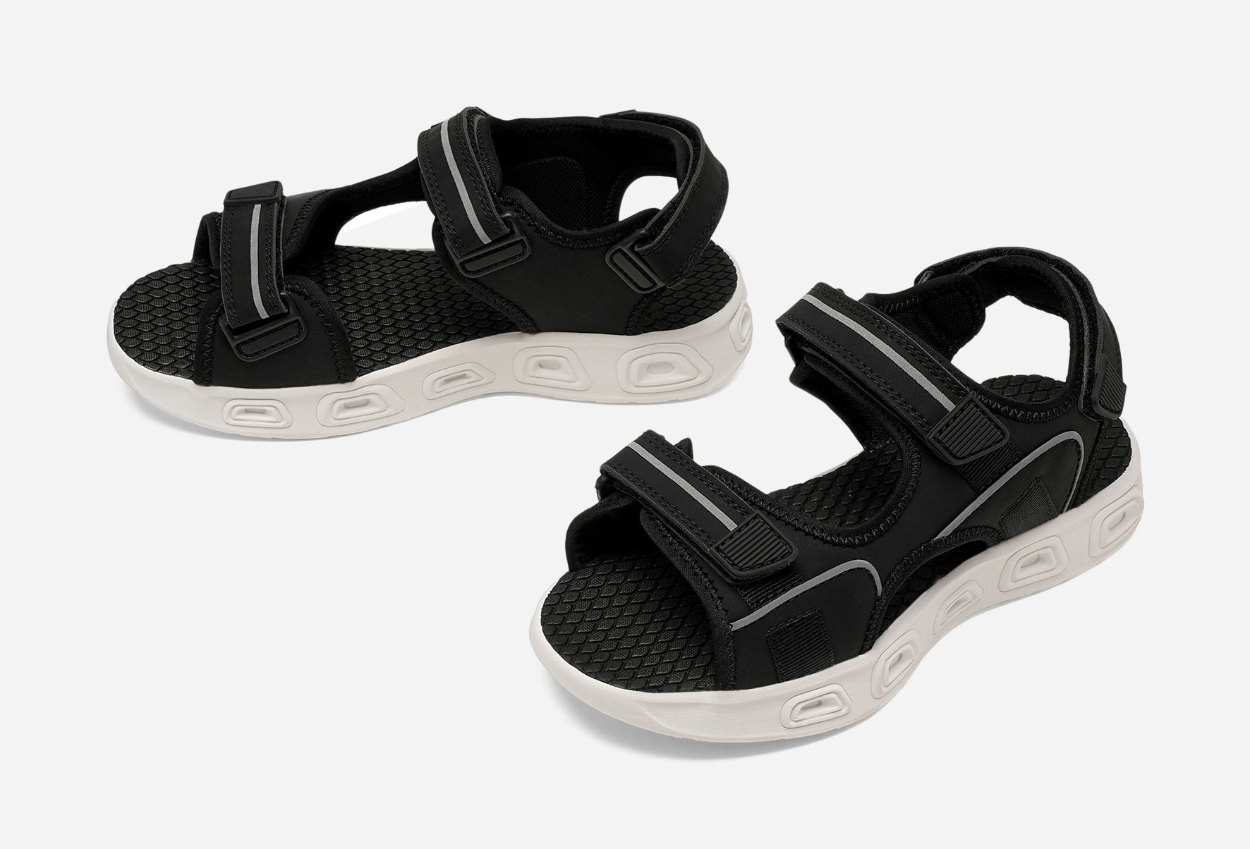 ZACK, Sandaler med remmar Svarta