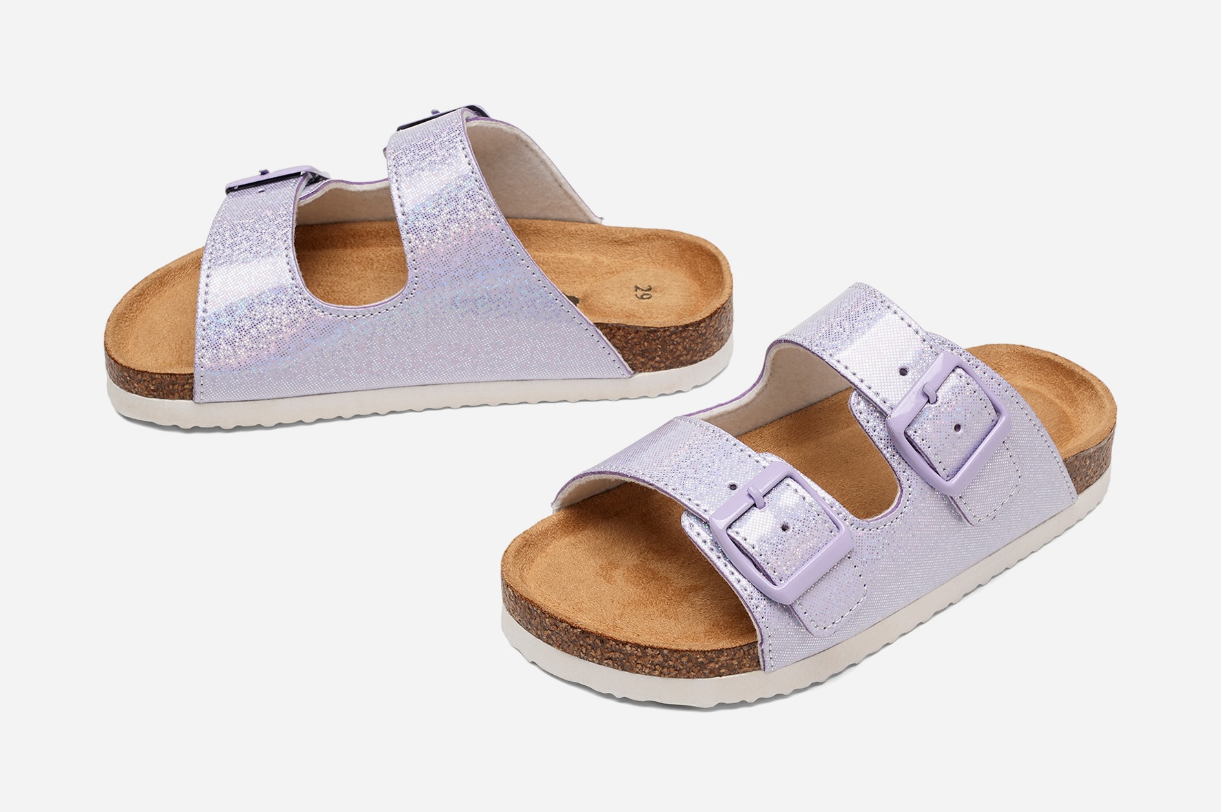 LEJON, Sandaler med spänne Lila