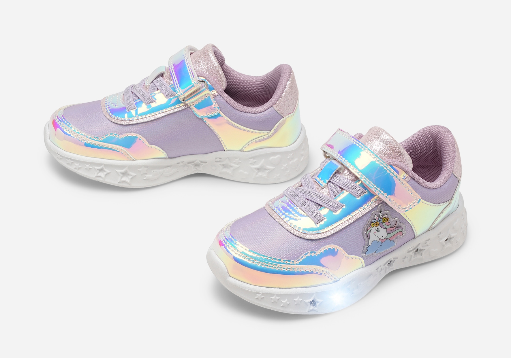 ZOEY, Blinkande sneakers Lila