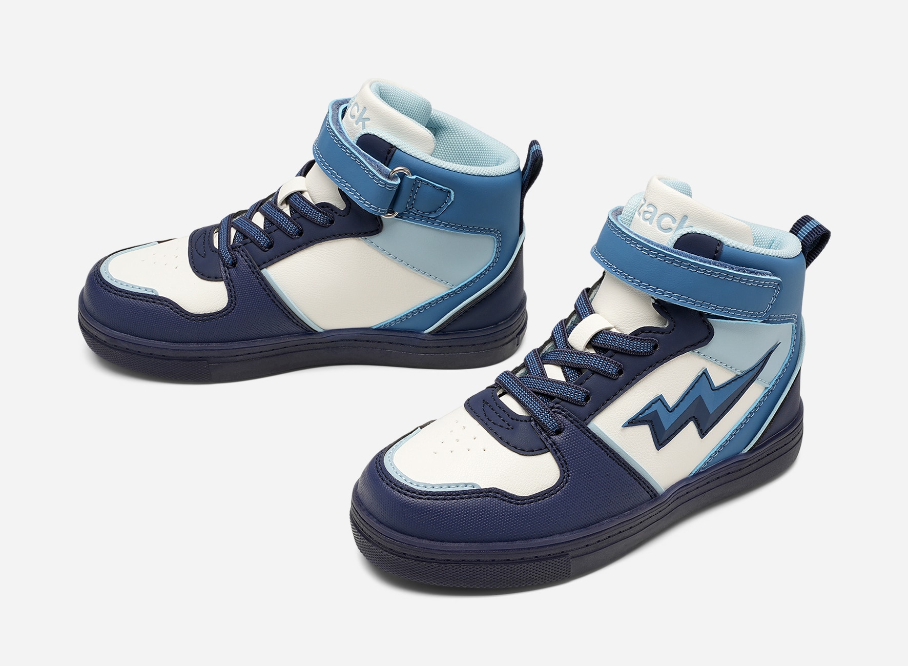 ZACK, Blinkande höga sneakers Blåa