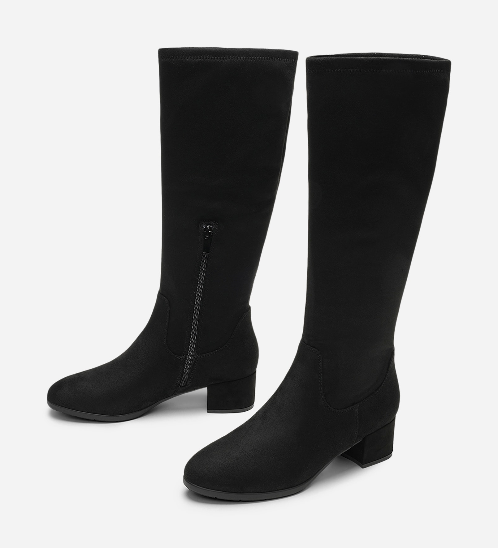 CLOU, Stövlar med stretchskaft Svarta