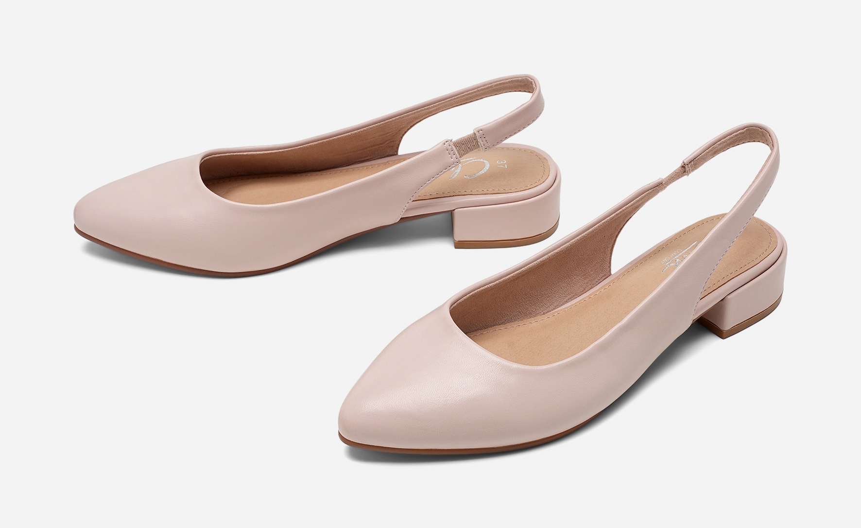 CLOU COMFORT, Pumps med slingback Rosa