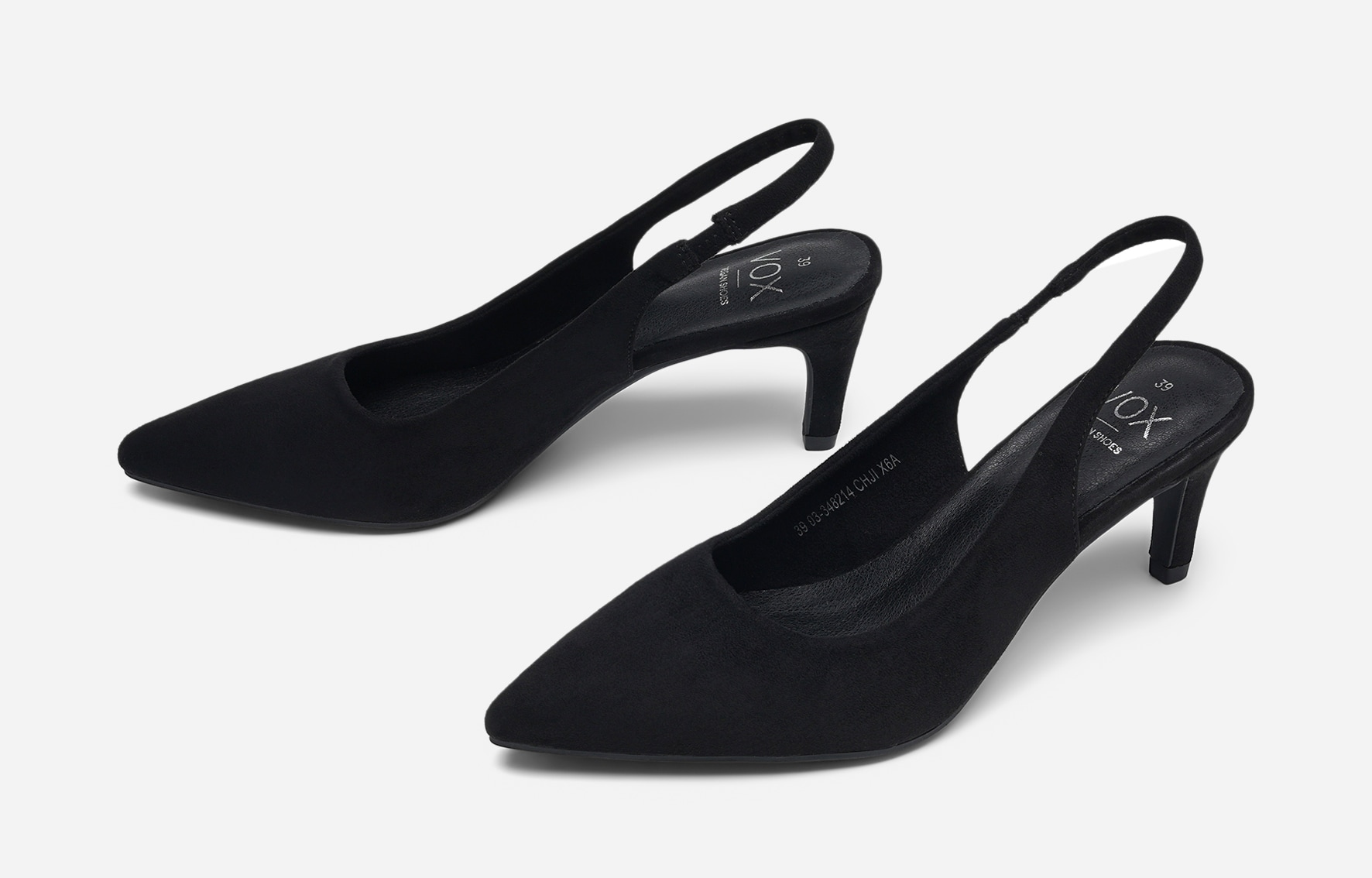 VOX, Pumps med slingback Svarta