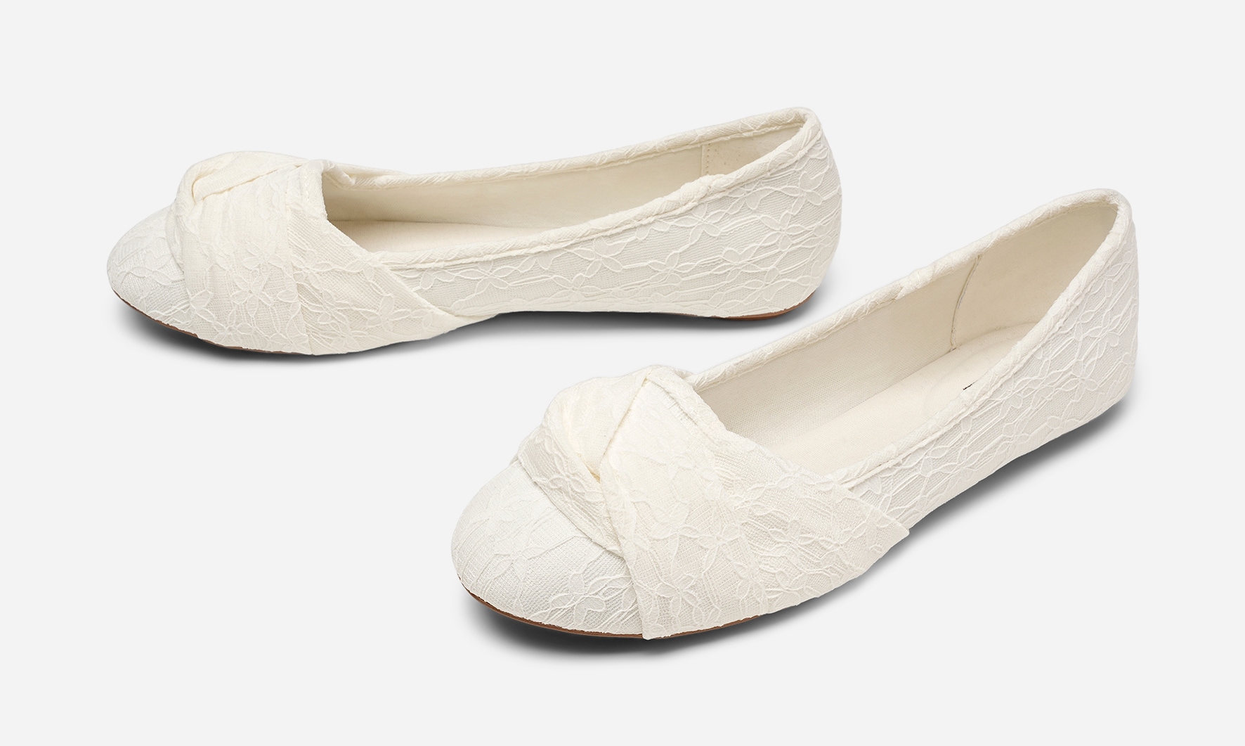 CLOU, Ballerinaskor Vita