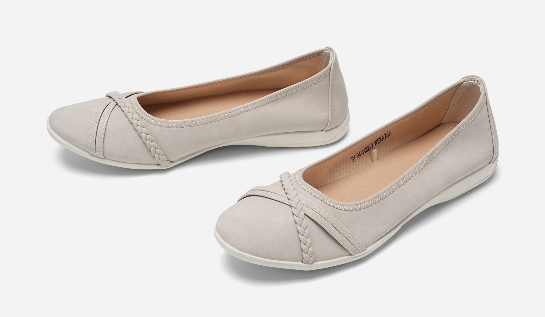 CLOU COMFORT, Ballerinaskor Beigea