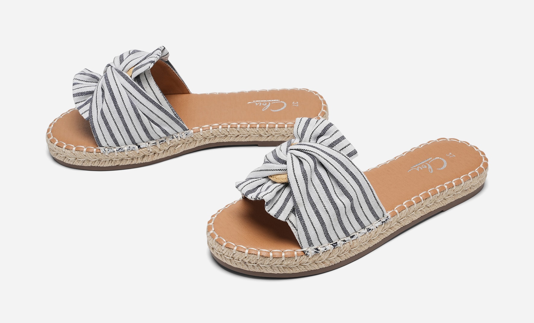 CLOU, Sandaler med repsula Blåa