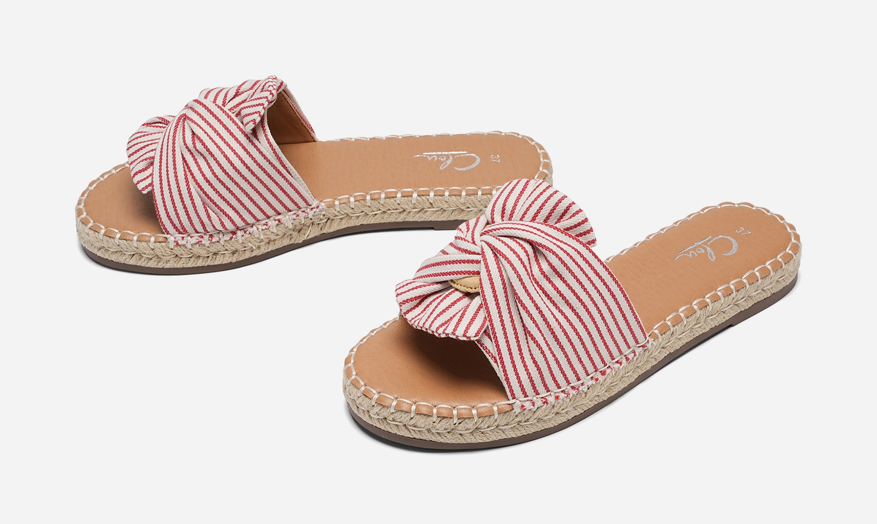 CLOU, Sandaler med repsula Röda