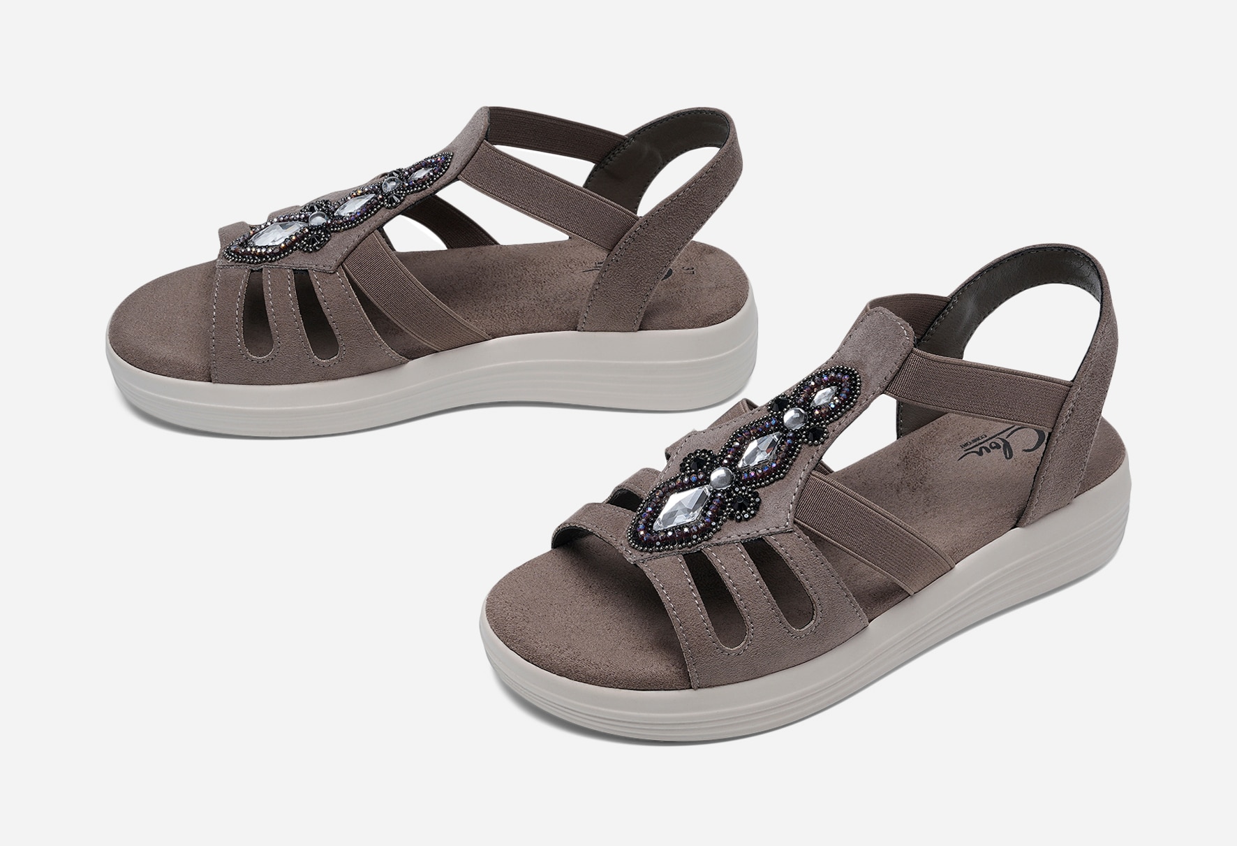 CLOU COMFORT, Sandaler med remmar Beigea