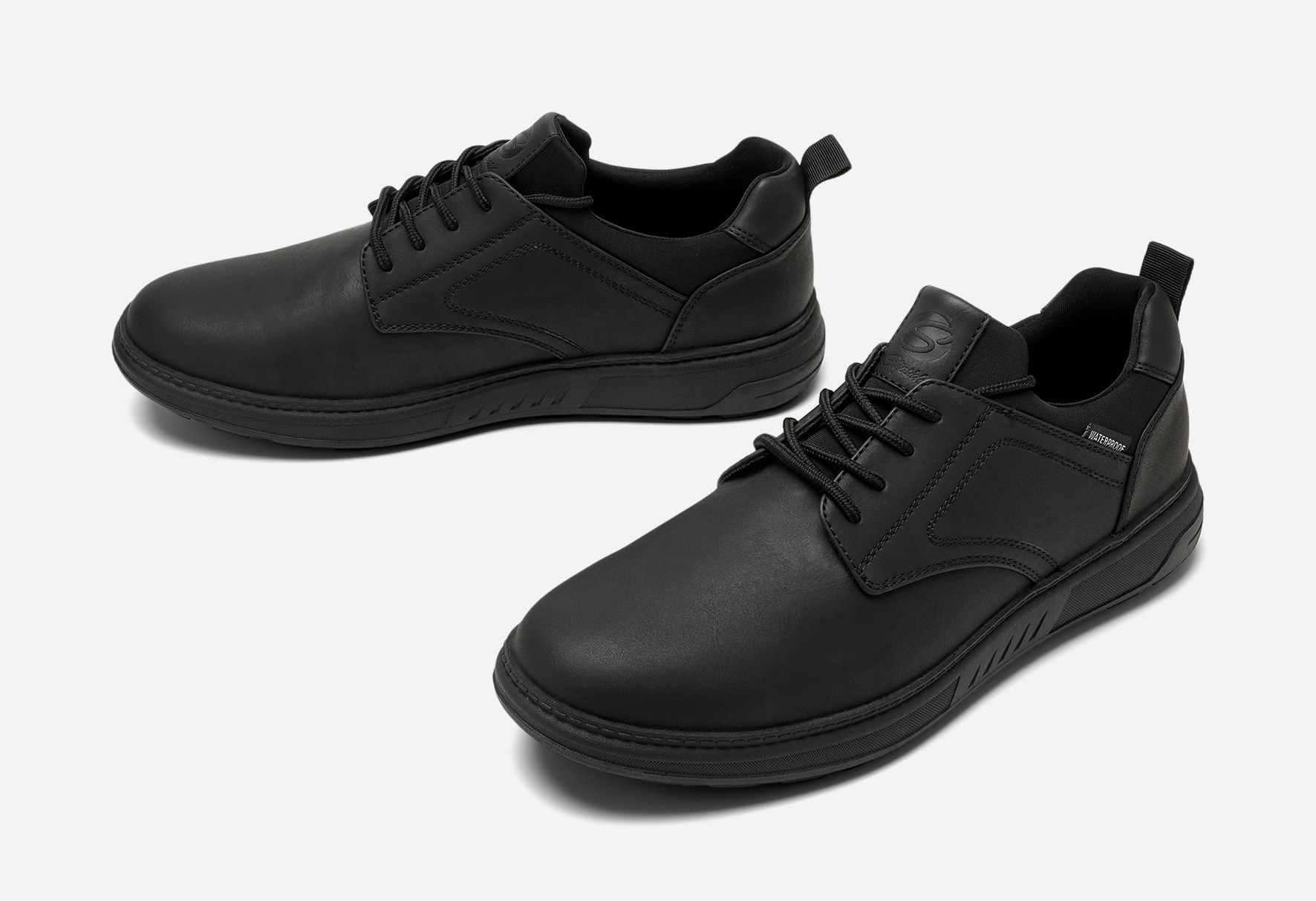 STEPSIDE, Snörsko waterproof Svarta