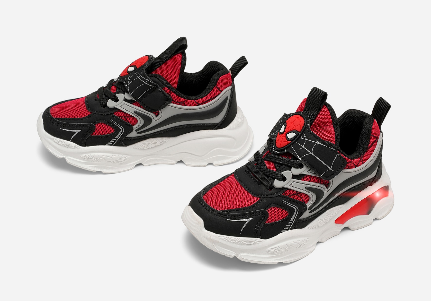 SPIDERMAN, Blinkande sneakers Svarta