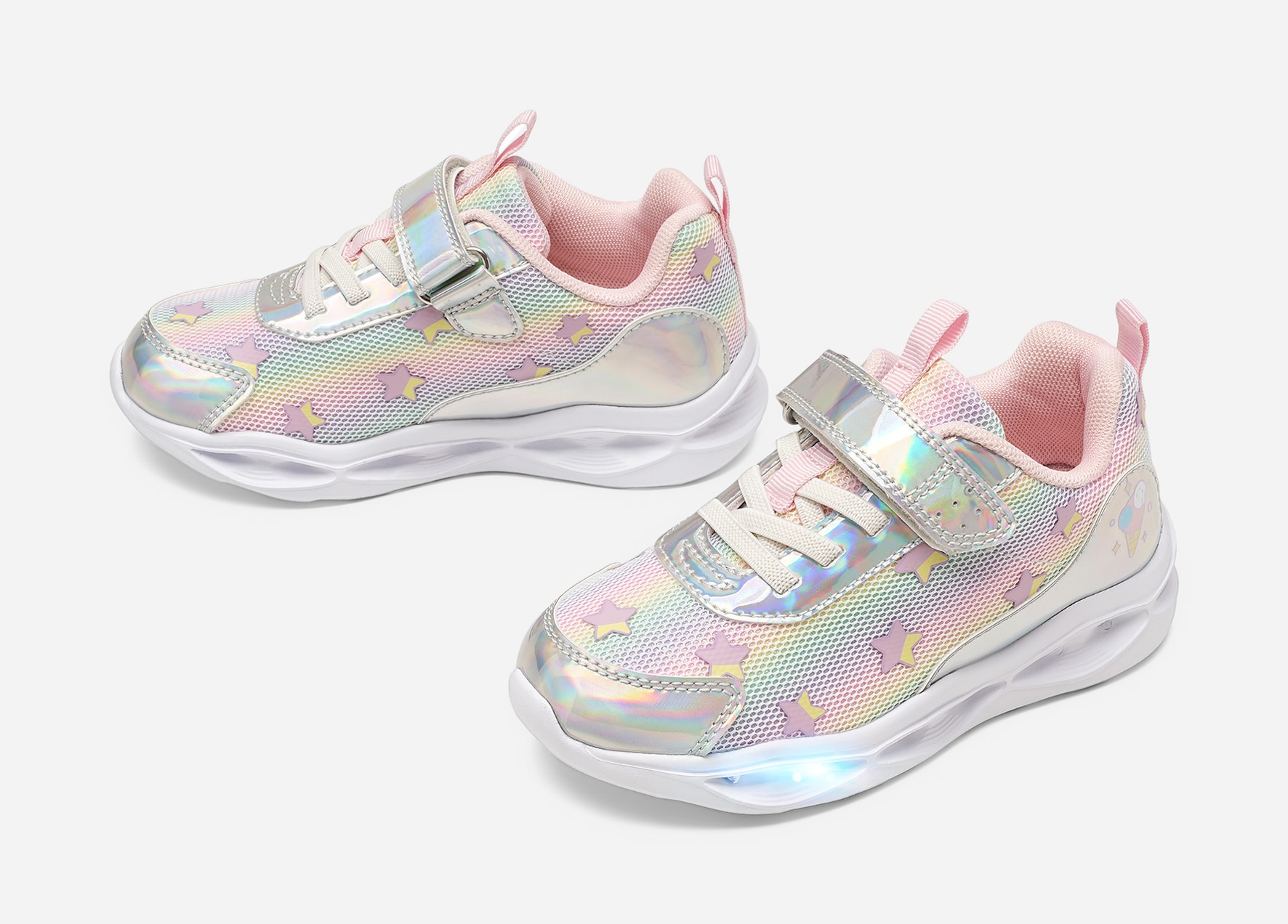 ZOEY, Blinkande sneakers Rosa