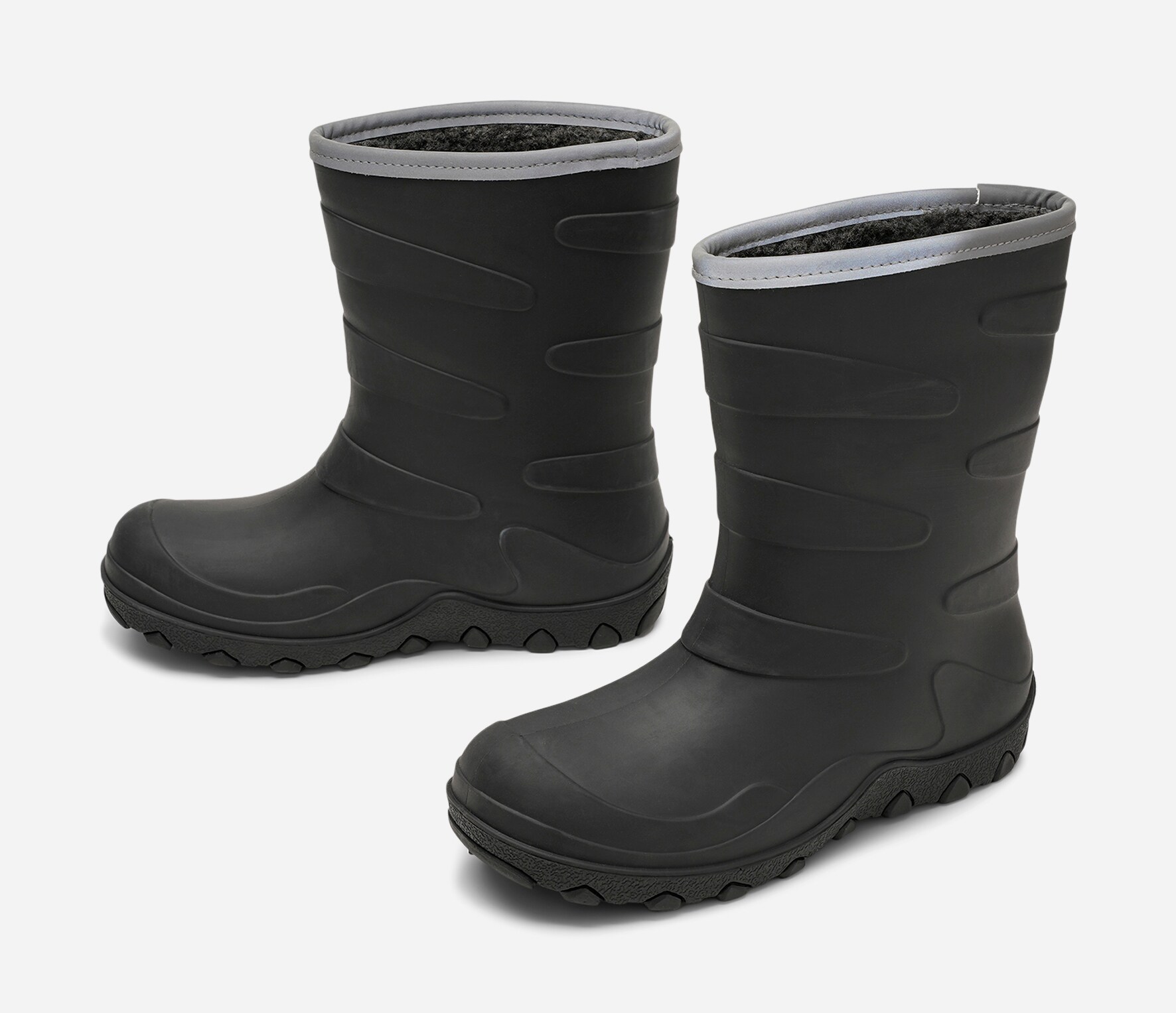 LEJON, Varmfodrade gummistövlar Svarta