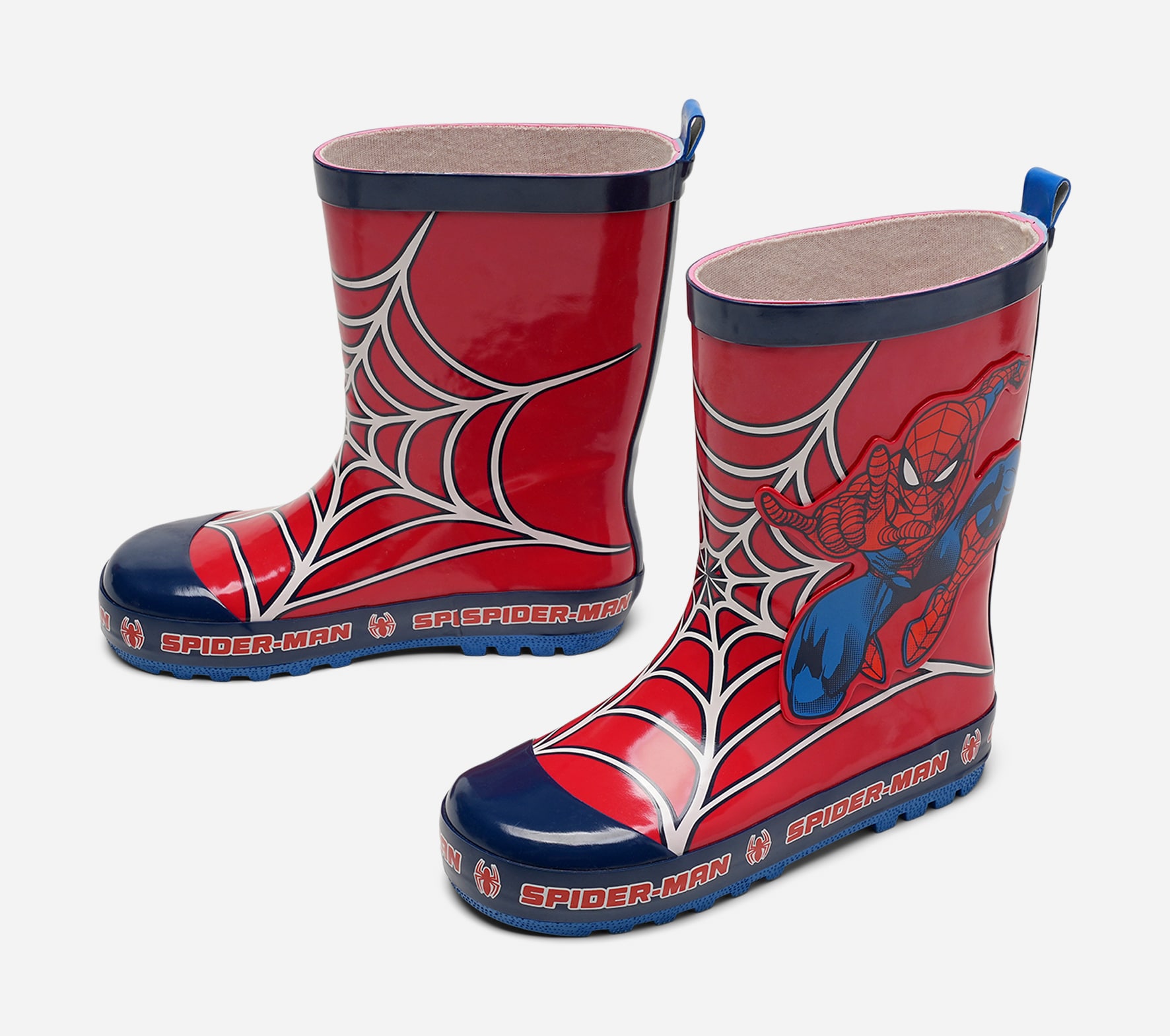 SPIDERMAN, Gummistövlar Röda