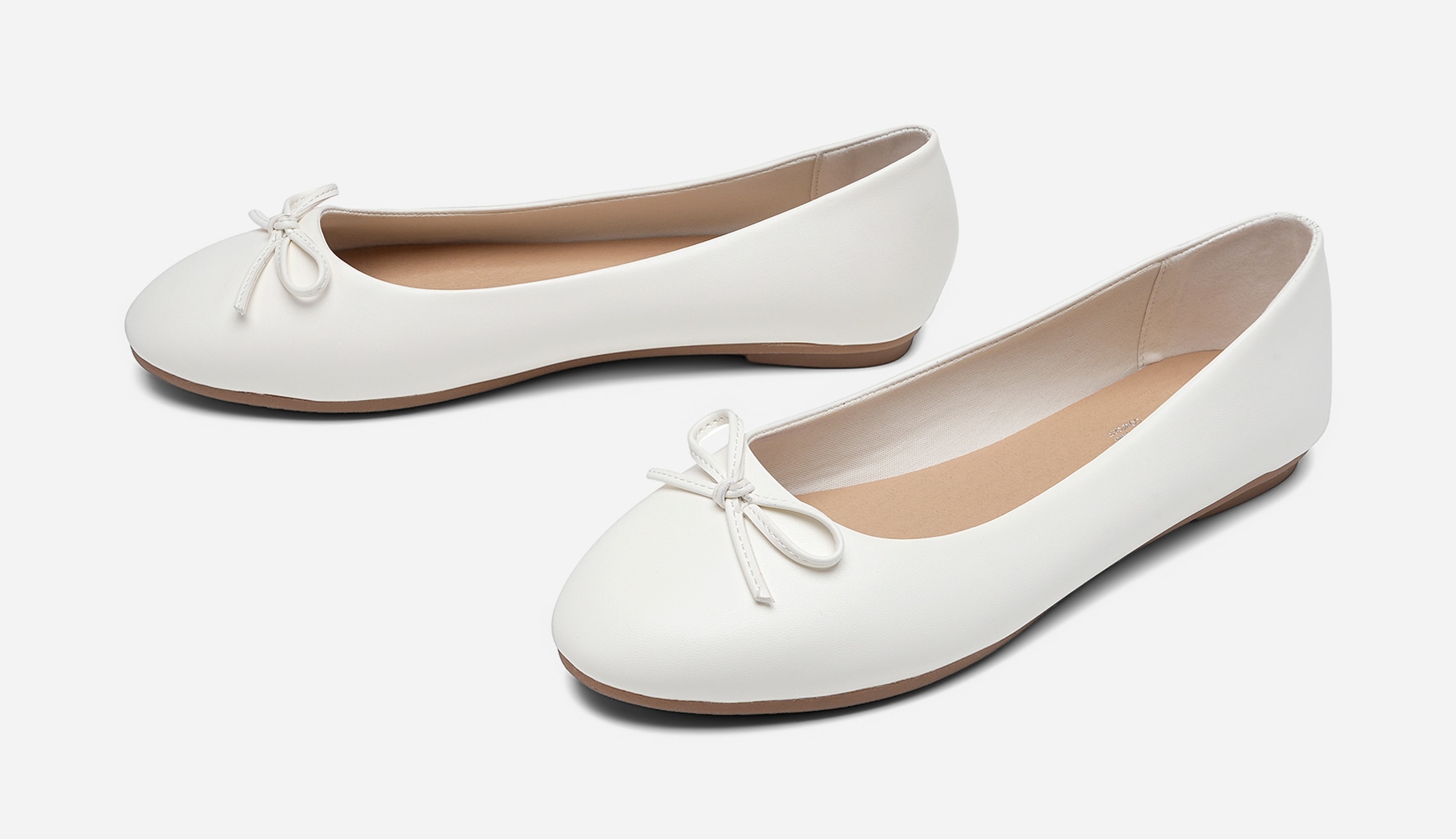 CLOU COMFORT, Ballerinaskor Vita