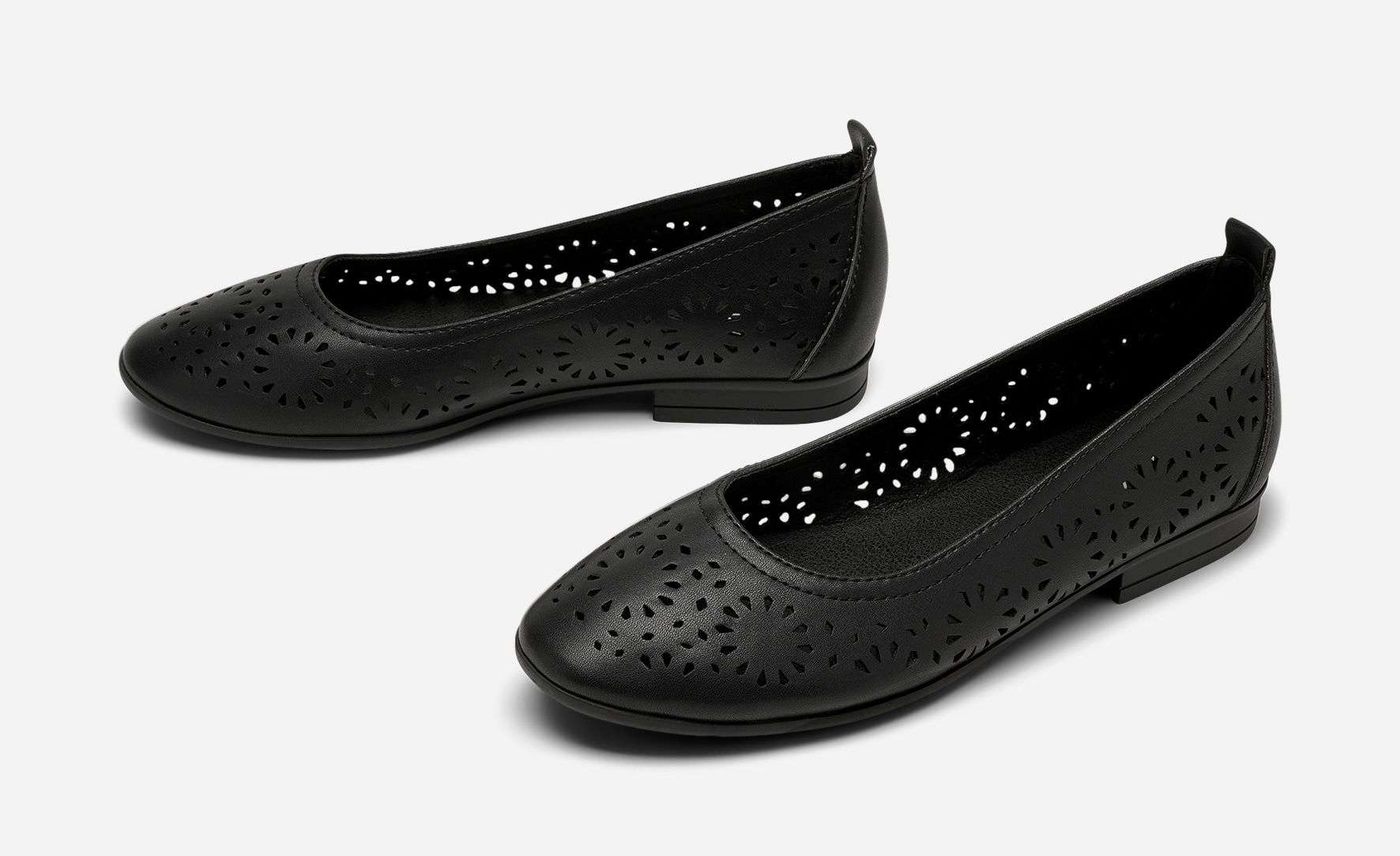 CLOU COMFORT, Ballerinaskor Svarta