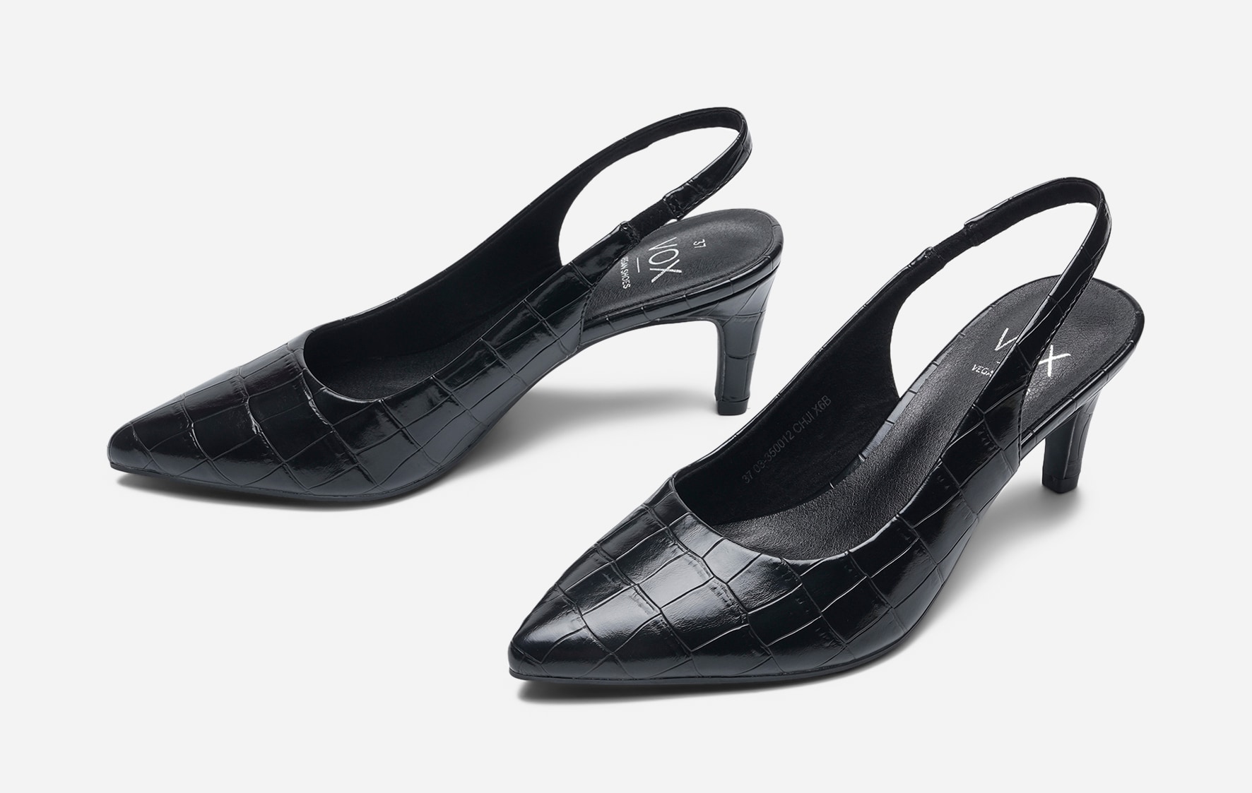 VOX, Pumps med slingback Svarta
