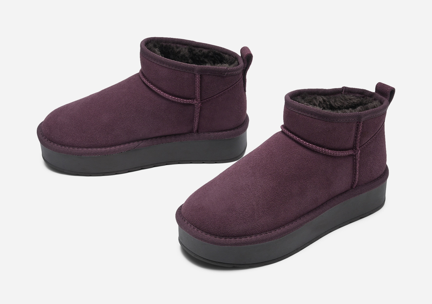 CLOU, Varmfodrade boots Lila