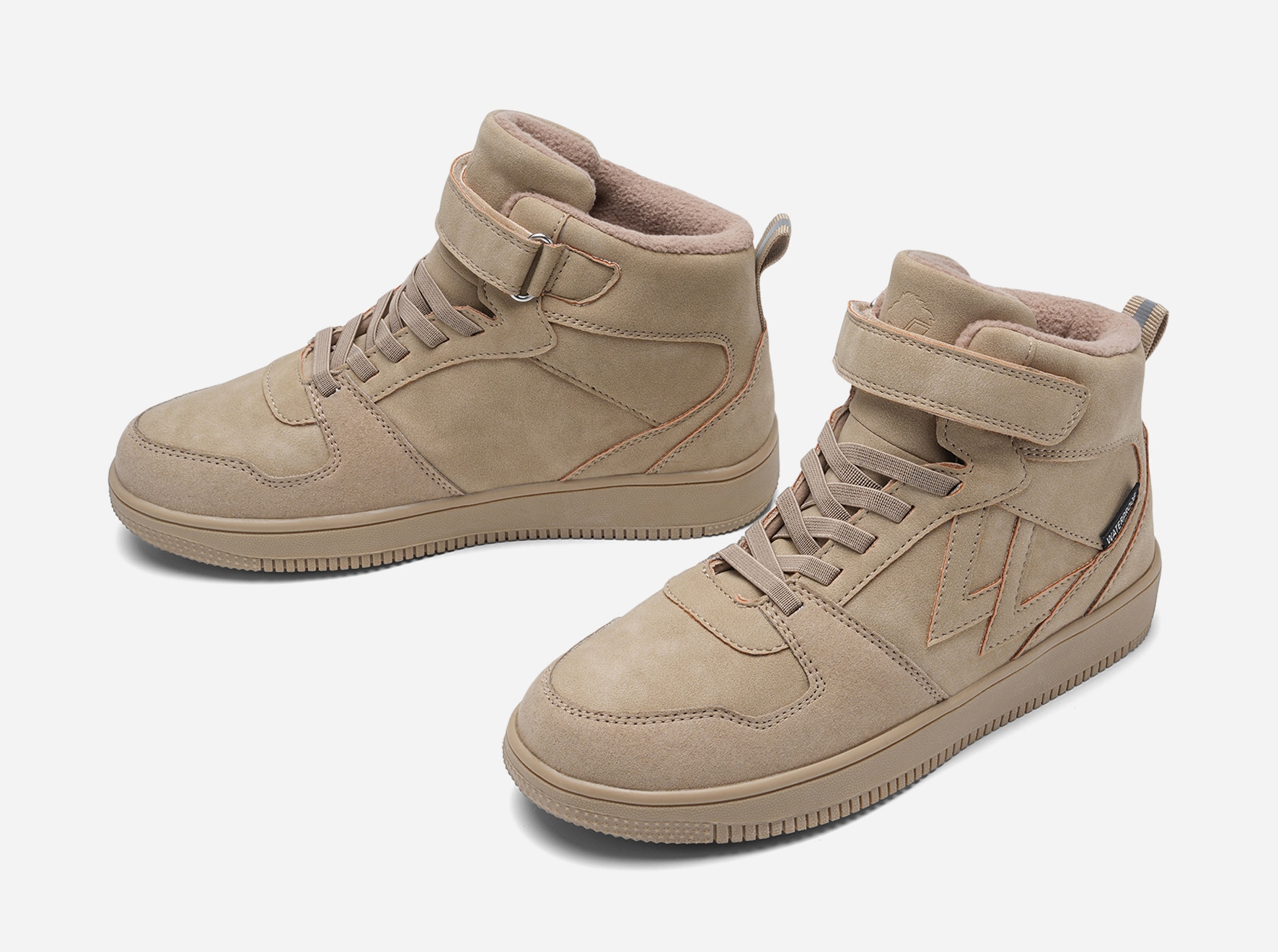 LEJON, Höga sneakers, waterproof Beigea