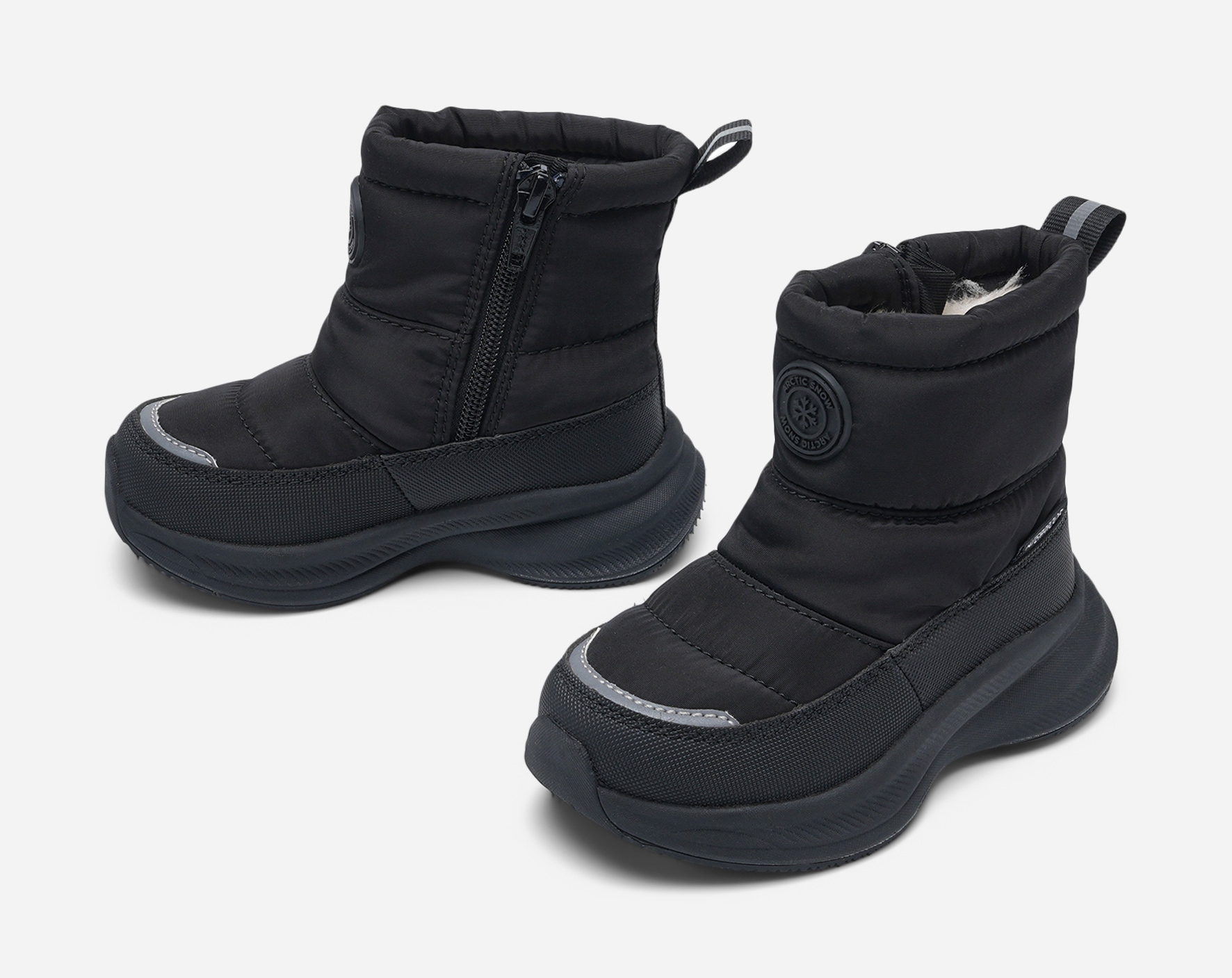 LEJON, Varmfodrade kängor waterproof Svarta