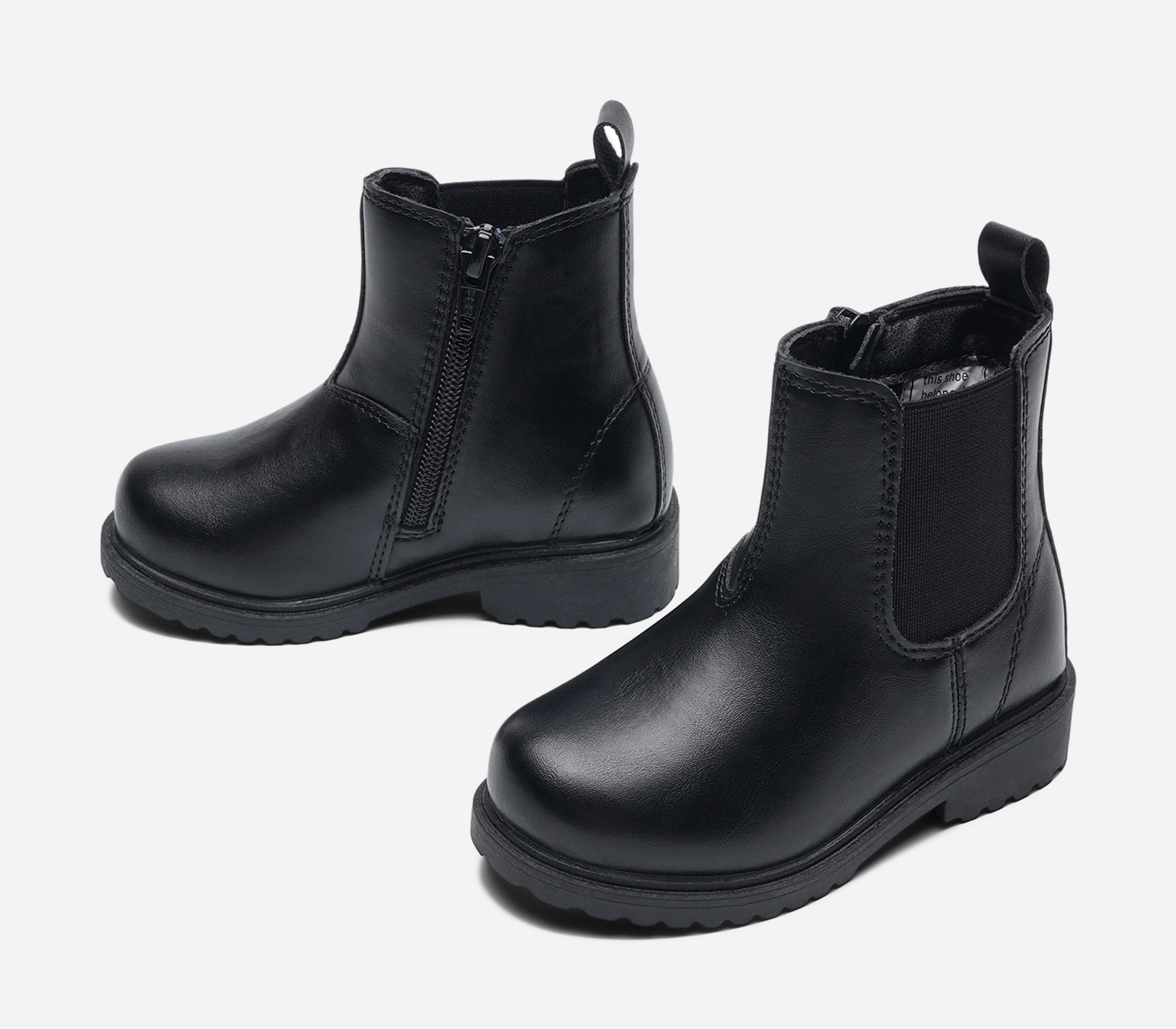 Mino, Boots med dragkedja Svarta